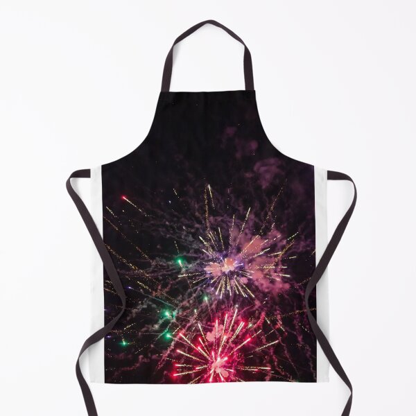 Item preview, Colorful Fireworks Explosion Over Night Sky Celebrating Holiday Event With Red Green Sparks And Smoke designed and sold by Nmallia.