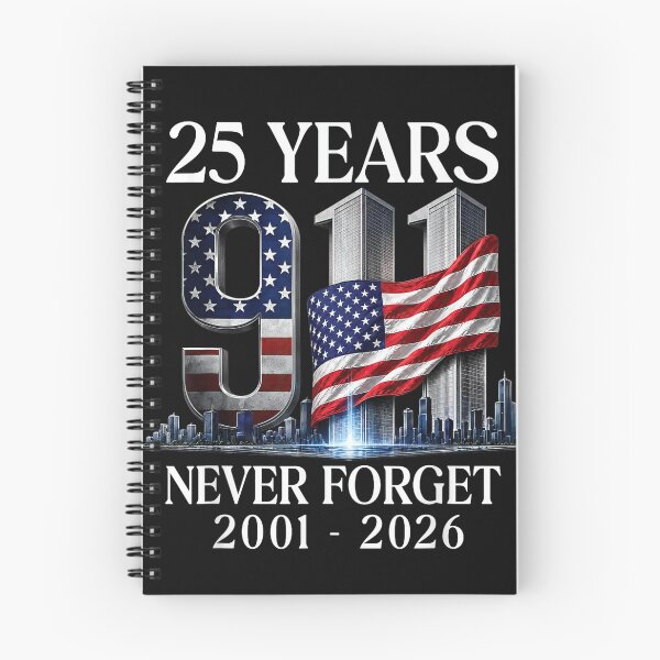 Item preview, 25 Years 9/11 Never Forget September 11 2001 Memorial designed and sold by Remontadarnia.