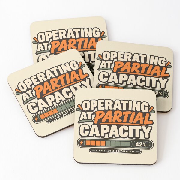 Item preview, Operating at Partial Capacity designed and sold by Stikaro.