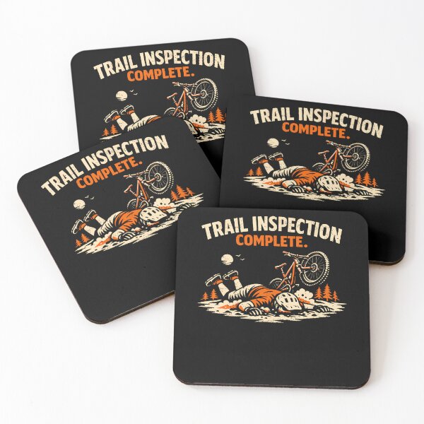 Item preview, Trail Inspection Complete Mountain Biking Funny Mtb designed and sold by Trippy-Toad.