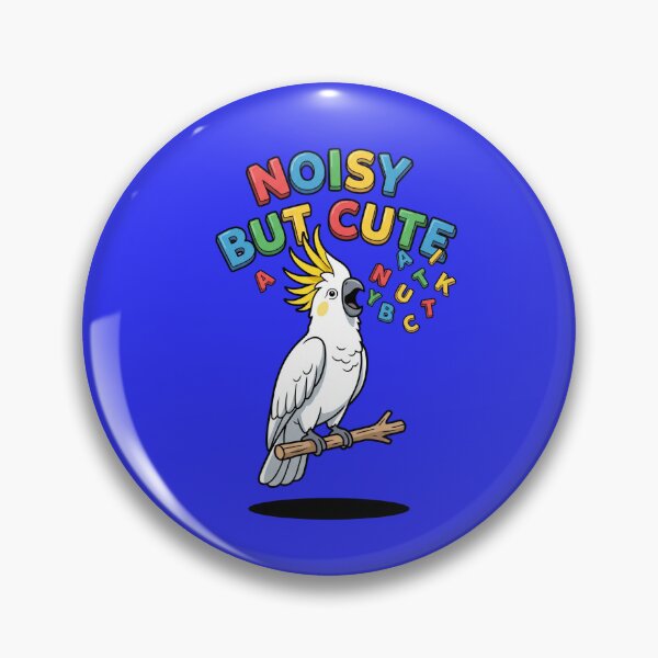 Item preview, Noisy But Cute Sulphur Crested Cockatoo Screaming Parrot Bird Humor Pop Art designed and sold by Rare By Hero.