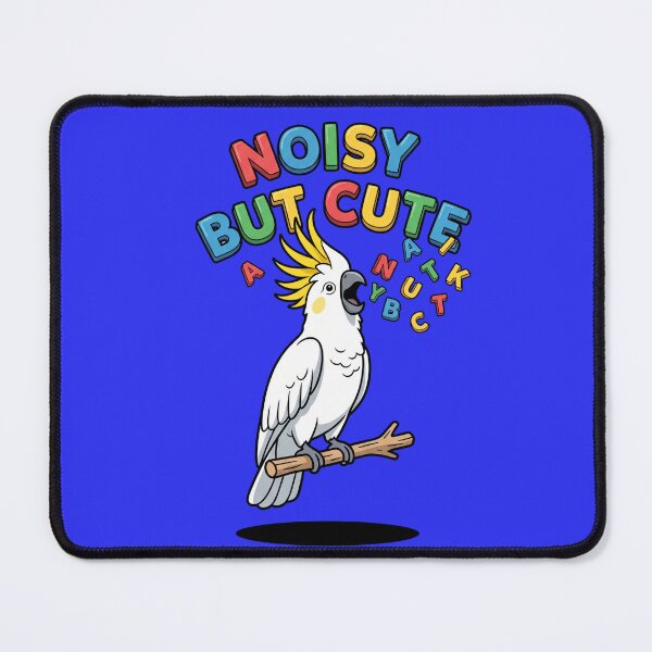 Item preview, Noisy But Cute Sulphur Crested Cockatoo Screaming Parrot Bird Humor Pop Art designed and sold by Rare By Hero.