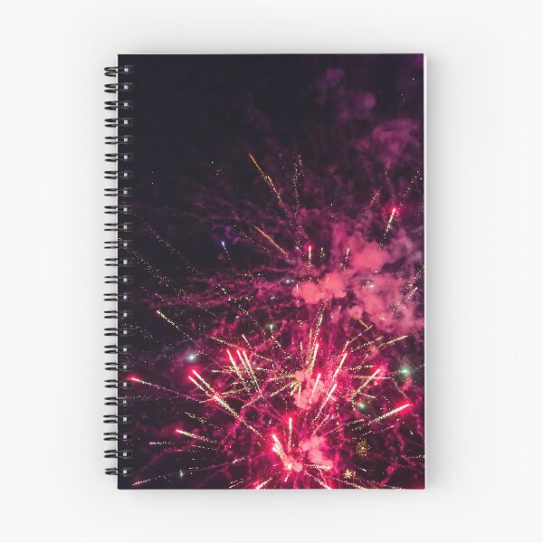 Item preview, Colorful Fireworks Explosion Over Night Sky Celebrating Holiday Event With Red Green Sparks And Smoke designed and sold by Nmallia.