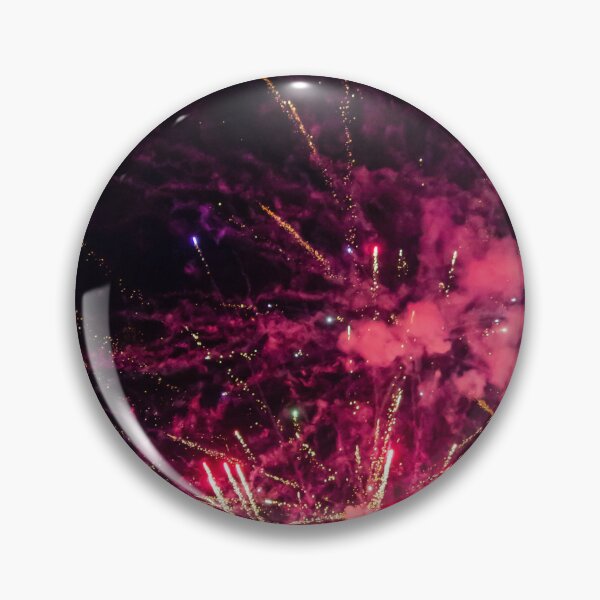 Item preview, Colorful Fireworks Explosion Over Night Sky Celebrating Holiday Event With Red Green Sparks And Smoke designed and sold by Nmallia.