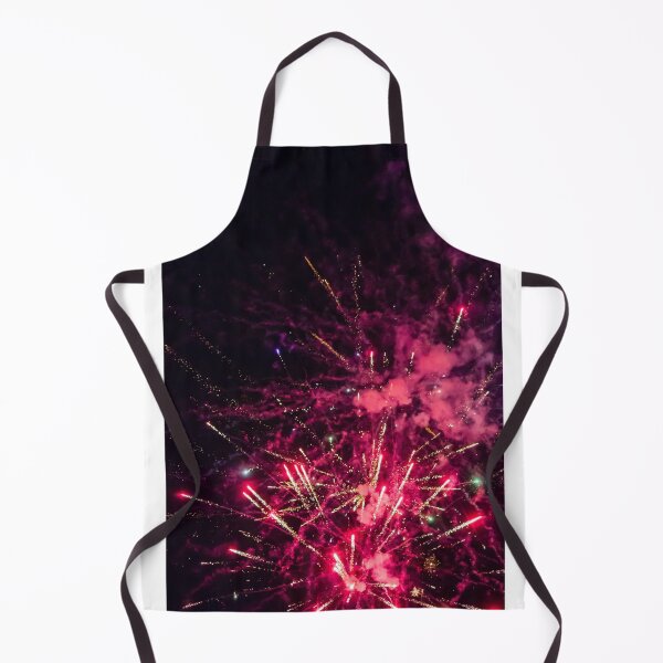 Item preview, Colorful Fireworks Explosion Over Night Sky Celebrating Holiday Event With Red Green Sparks And Smoke designed and sold by Nmallia.