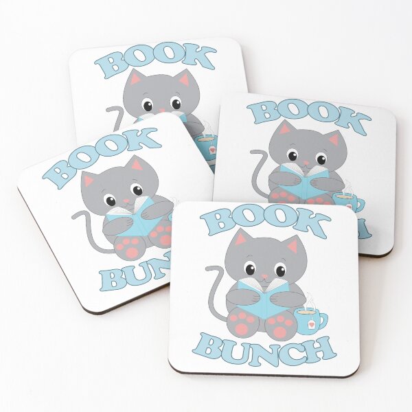 Item preview, Cat reading a book, cozy cat reading, gift for book lovers Book Bunch designed and sold by ValeriesGallery.