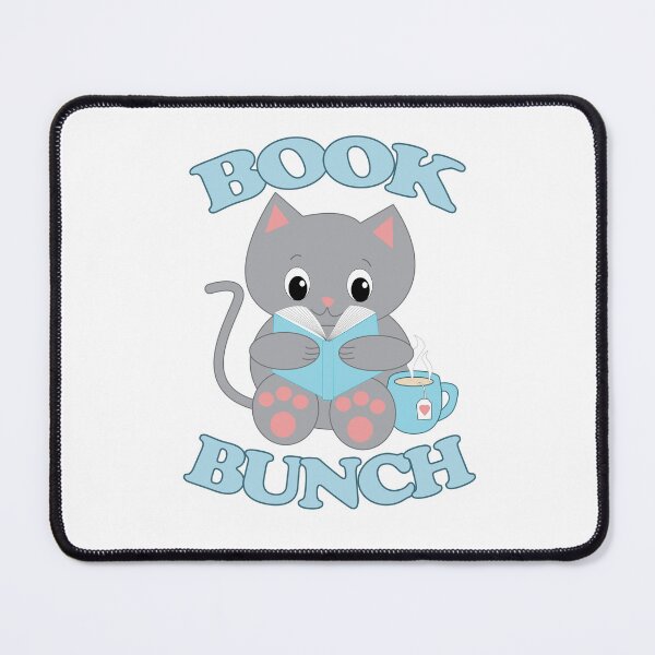 Item preview, Cat reading a book, cozy cat reading, gift for book lovers Book Bunch designed and sold by ValeriesGallery.