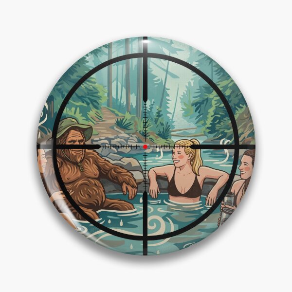 Item preview, Funny Bigfoot Sighting - Rizz in The Hot Springs designed and sold by Spank My Yeti.