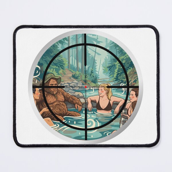 Item preview, Funny Bigfoot Sighting - Rizz in The Hot Springs designed and sold by Spank My Yeti.