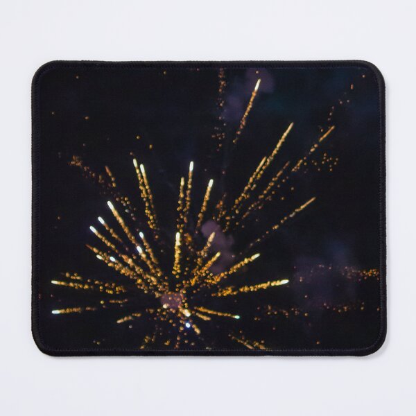 Item preview, Colorful Fireworks Explosion Over Night Sky Celebrating Holiday Event With Red Green Sparks And Smoke designed and sold by Nmallia.