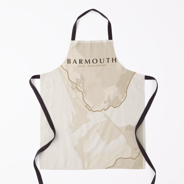 Item preview, Barmouth Map Poster - Egyptian Cotton Light designed and sold by Patterned by Pixels.