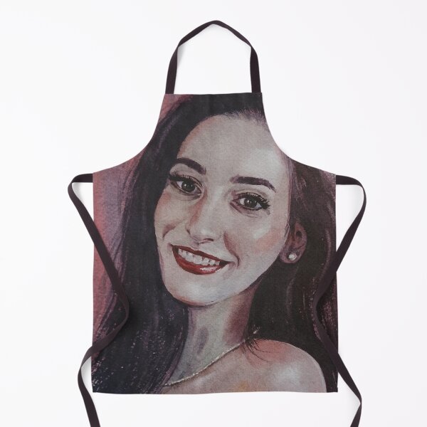 Item preview, Smiling Brunette Woman Watercolor Portrait designed and sold by SlavaArt.
