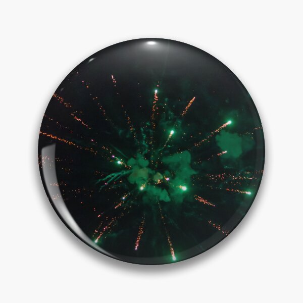 Item preview, Colorful Fireworks Explosion Over Night Sky Celebrating Holiday Event With Red Green Sparks And Smoke designed and sold by Nmallia.