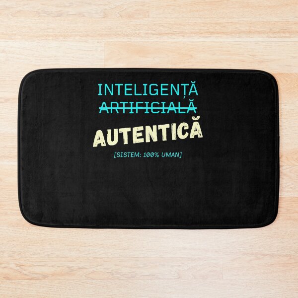 Item preview, Inteligenta Autentica Funny Romanian Language Ai Tech Joke designed and sold by Trippy-Toad.