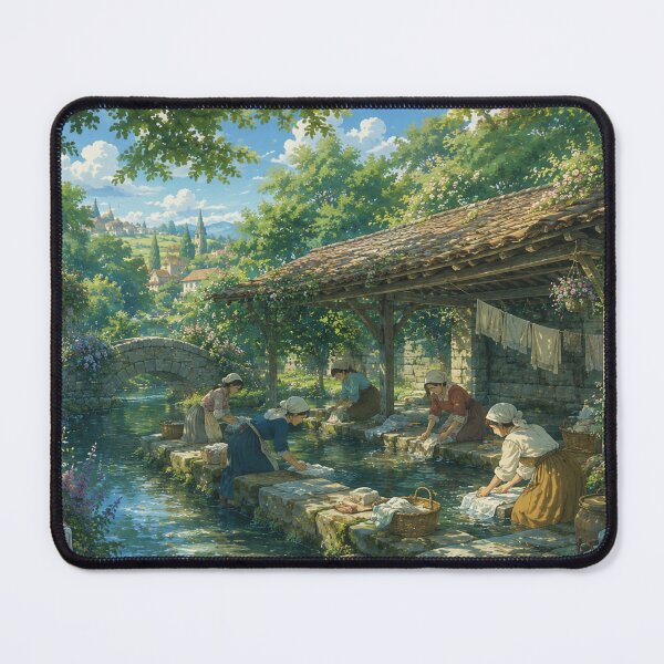 Item preview, Laundry Day by the River designed and sold by Madame-Verny.