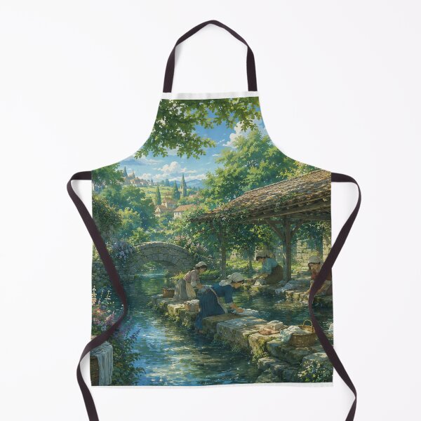Item preview, Laundry Day by the River designed and sold by Madame-Verny.