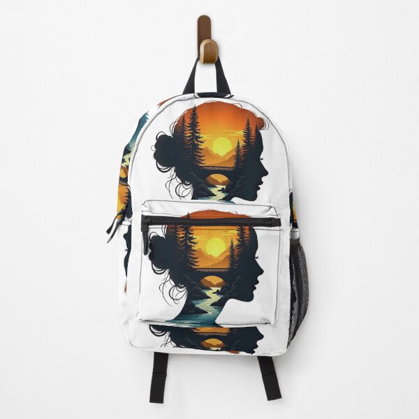 Item preview, Woman Silhouette Sunset Mindscape designed and sold by GabeMountainArt.