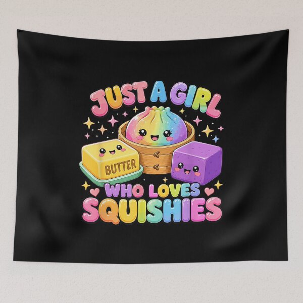 Item preview, Just A Girl Who Loves Squishies Cute Kawaii Collector Gift designed and sold by Aliaalerud.