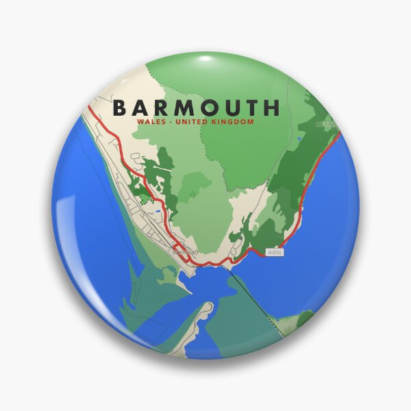 Item preview, Barmouth Map Poster - Comic Room designed and sold by Patterned by Pixels.
