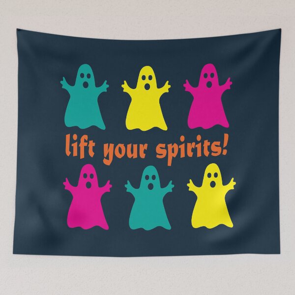Item preview, Lift Your Spirits (2) - Cute Halloween Ghosts Print designed and sold by ToluaPrints.