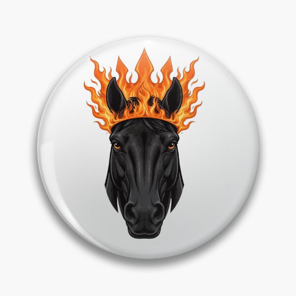 Item preview, King Fire Horse 2026 - Black Horse Fire Crown designed and sold by Fulaly.