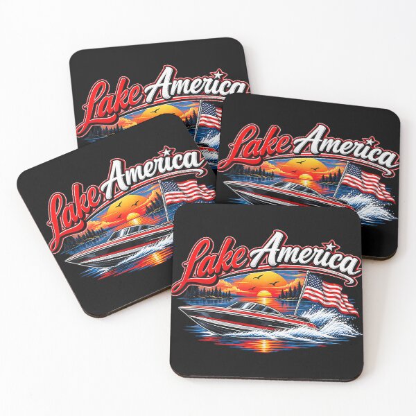 Item preview, Lake America Vintage Patriotic Americana Design designed and sold by HaytamShop.