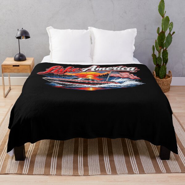 Item preview, Lake America Vintage Patriotic Americana Design designed and sold by HaytamShop.