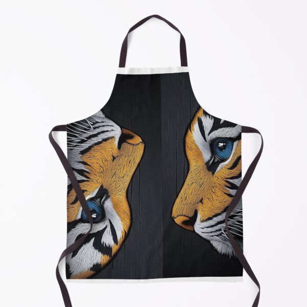 Item preview, Majestic Blue Eyed Tiger Split Portrait designed and sold by DKSH1234.