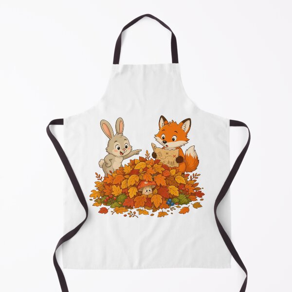 Item preview, Autumn Adventure — Fox with Map, Pointing Bunny, and Hidden Mushroom designed and sold by Krasnovaovaova.
