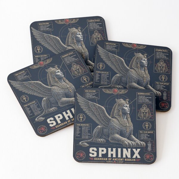 Item preview, Sphinx Blueprint - Guardian of Ancient Riddles Art designed and sold by SunnyDesign82.