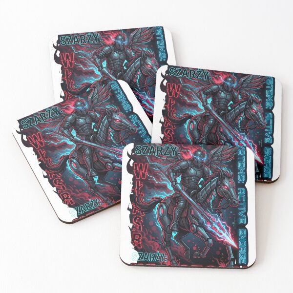 Item preview, Cyber Hussar Charge Futuristic Gamer Art designed and sold by Fairytale_Flowers.