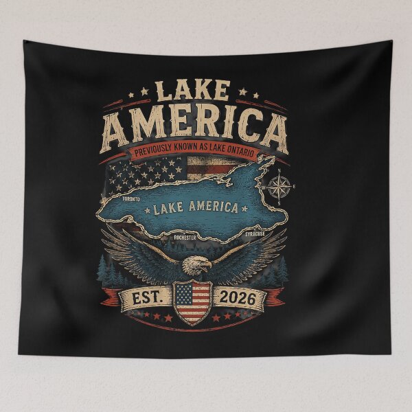 Item preview, Lake America USA Previously Ontario Canada Funny designed and sold by HaytamShop.