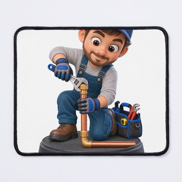 Item preview, Plumber Bobblehead Repairing Copper Pipe designed and sold by libanmax.