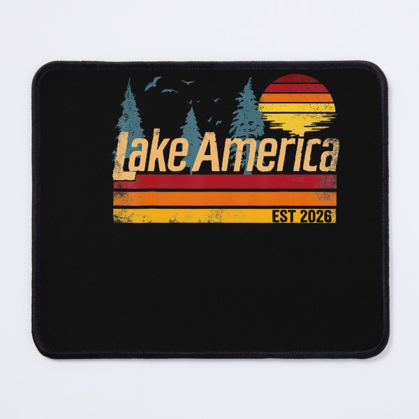 Item preview, Lake America Vintage Sunset Lake Life Design designed and sold by stershopepie.