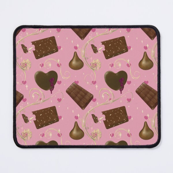 Item preview, Chocolate Lovers Hearts and Gold Filigree Pattern designed and sold by GreyGnu.