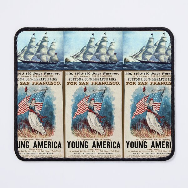 Item preview, ✨ Young America - San Francisco Clipper Ship 1853 - 1886  designed and sold by WheelieGdArt.