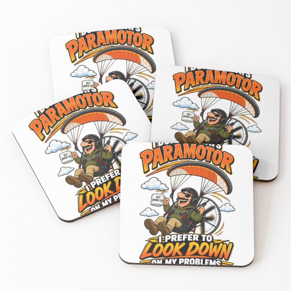 Item preview, Paramotor Life – Look Down on Your Problems designed and sold by MJ3in1.