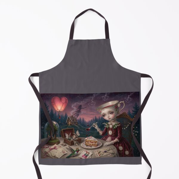 Item preview, A Cup Full of Memories – Pop Surrealism Art, Victorian Whimsy, Dark Fairytale Illustration designed and sold by Piagor.