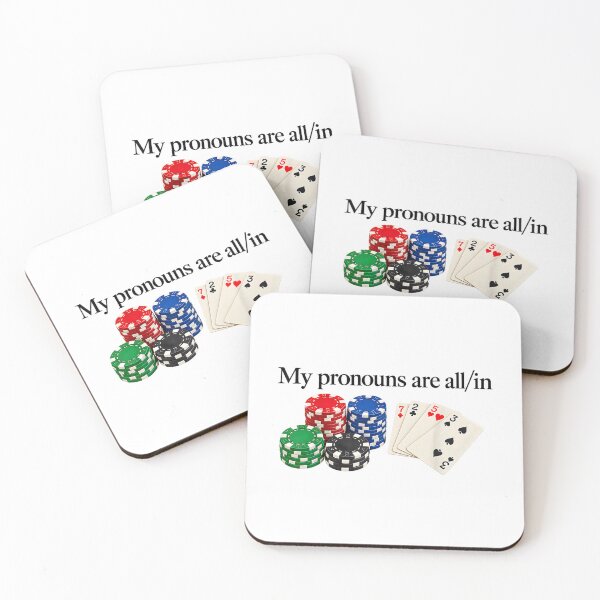 Item preview, My Pronouns are All in Funny Poker Player Gambling designed and sold by GalenoHenley.