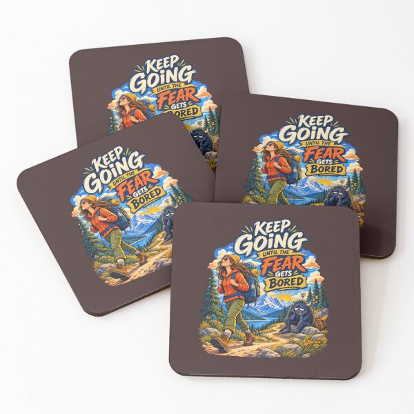 Item preview, Keep Going Until the Fear Gets Bored designed and sold by Mosslume Studio.