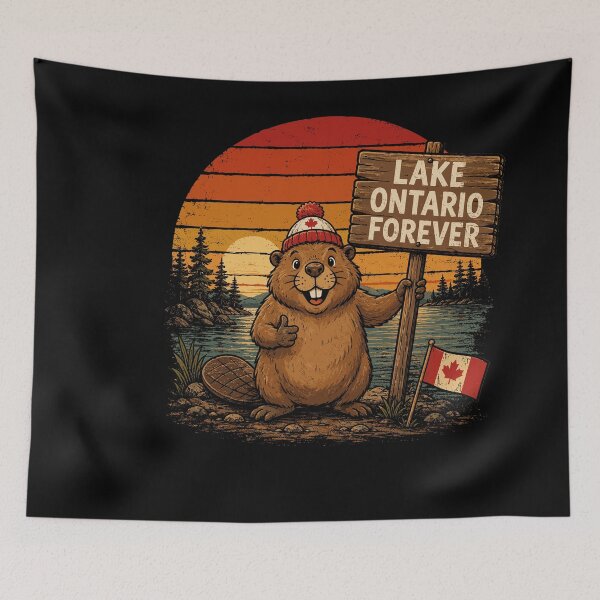 Item preview, Lake Ontario Forever Funny Beaver Anti Lake America designed and sold by stershopepie.