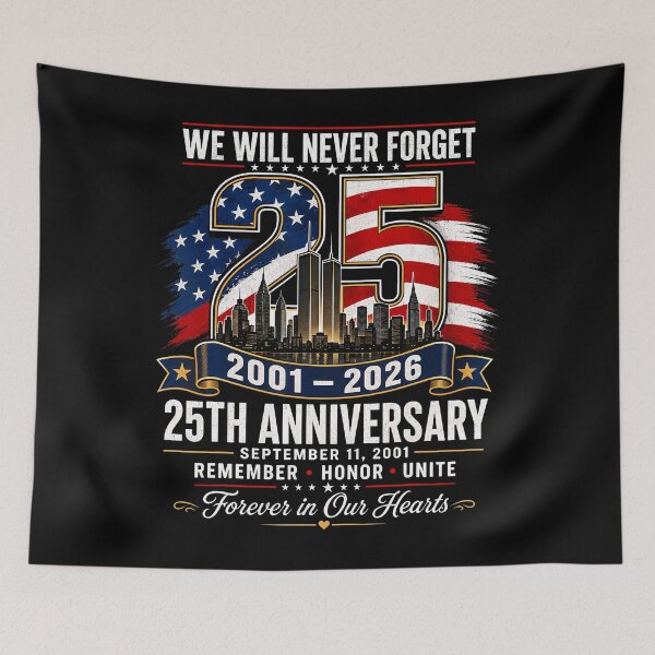 Item preview, 25Th Anniversary September 11 2001 Memorial Day Usa Flag designed and sold by Krwasatoune.