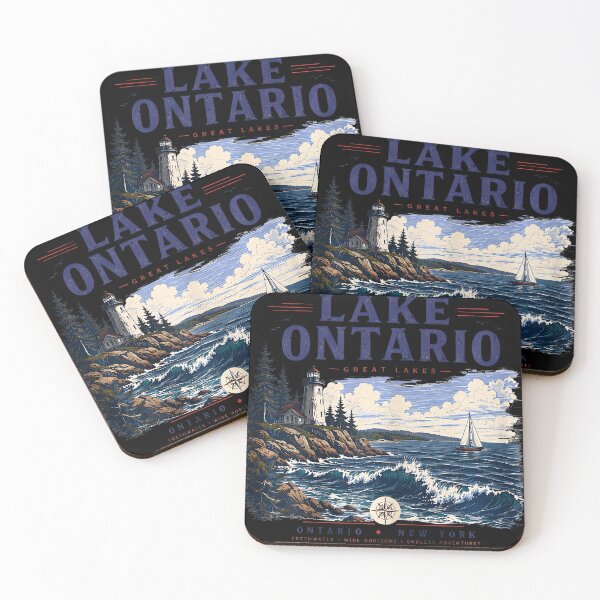 Item preview, Lake Ontario Forever Vintage Lake Life Design designed and sold by HaytamShop.