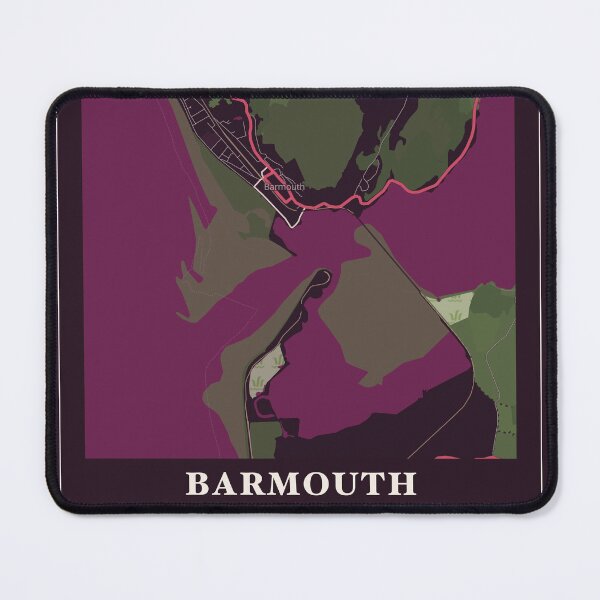 Item preview, Barmouth Map Poster - Wine Bar designed and sold by Patterned by Pixels.