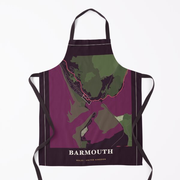 Item preview, Barmouth Map Poster - Wine Bar designed and sold by Patterned by Pixels.