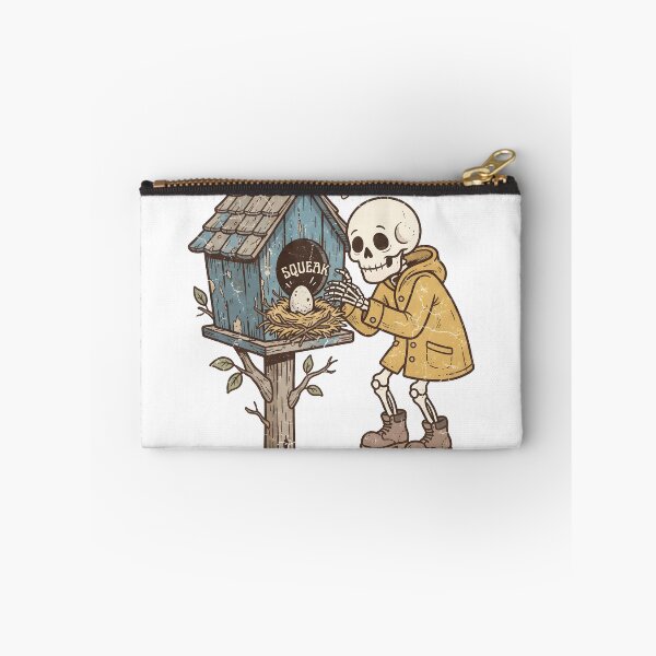 Item preview, Cute Skeleton Peeking Into Birdhouse Egg Raincoat Retro Graphic designed and sold by MisteryDesigner.