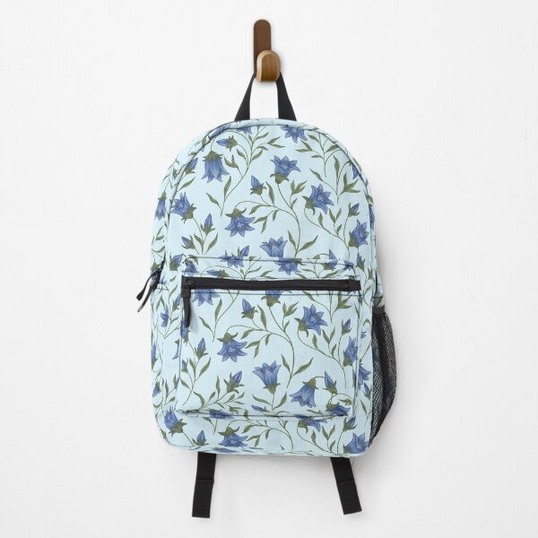 Item preview, Blue bellflower botanical floral pattern designed and sold by and-creative2.