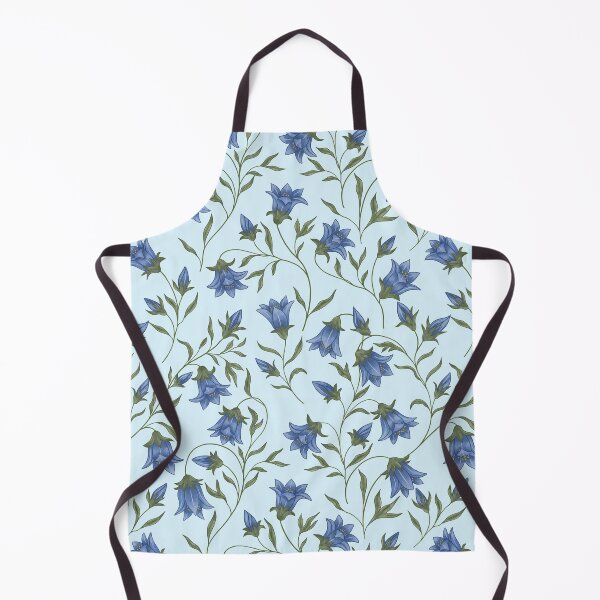 Artikelvorschau, Botanisches Blumenmuster mit blauer Glockenblume entworfen und verkauft von and-creative2.