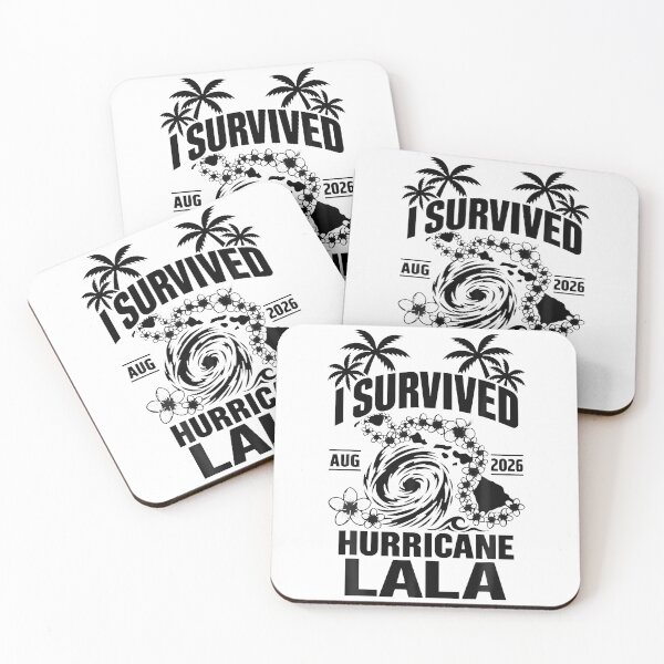 Item preview, I Survived Hurricane La-La Hawaii Tropical Vacation Hibiscus designed and sold by Krwasatoune.