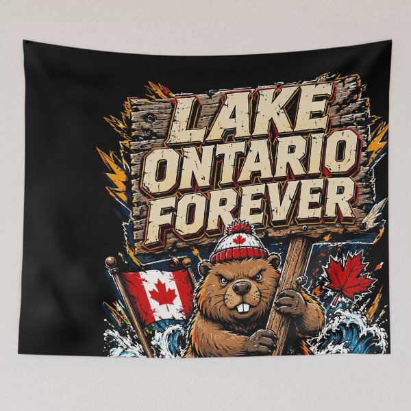 Item preview, Lake Ontario Forever Funny Beaver Canadian Pride designed and sold by HaytamShop.